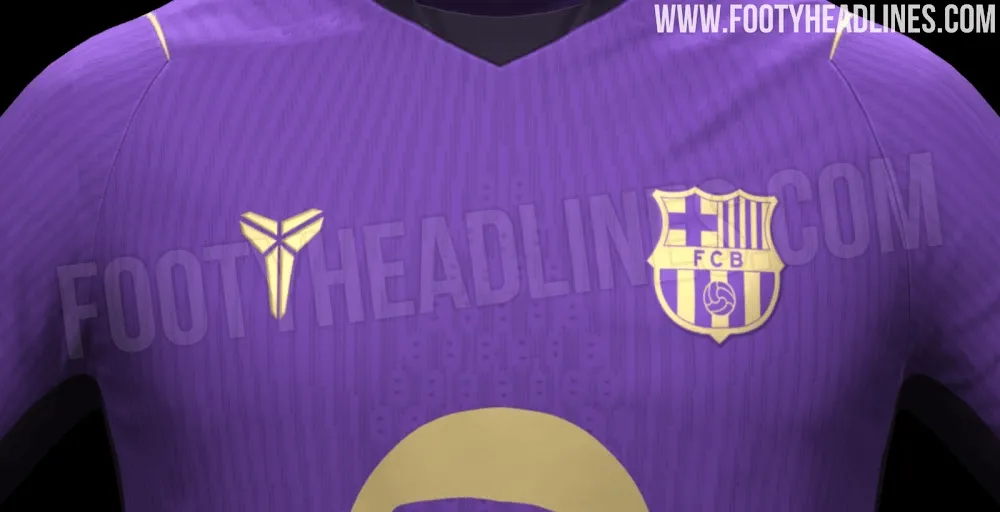 ⚽跨界联动！巴萨发布与科比联名的新赛季客场球衣！(巴萨1112赛季客场球衣)